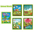 Magic water drawing book Animal World theme showing colorful animal illustrations to paint with water