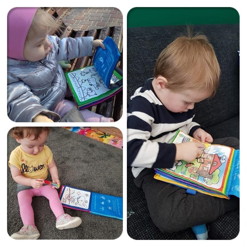 4 Types Magic Water Drawing Books Coloring Book in Drawing Toys Reusable Books Early Learning Toys Educational Toys