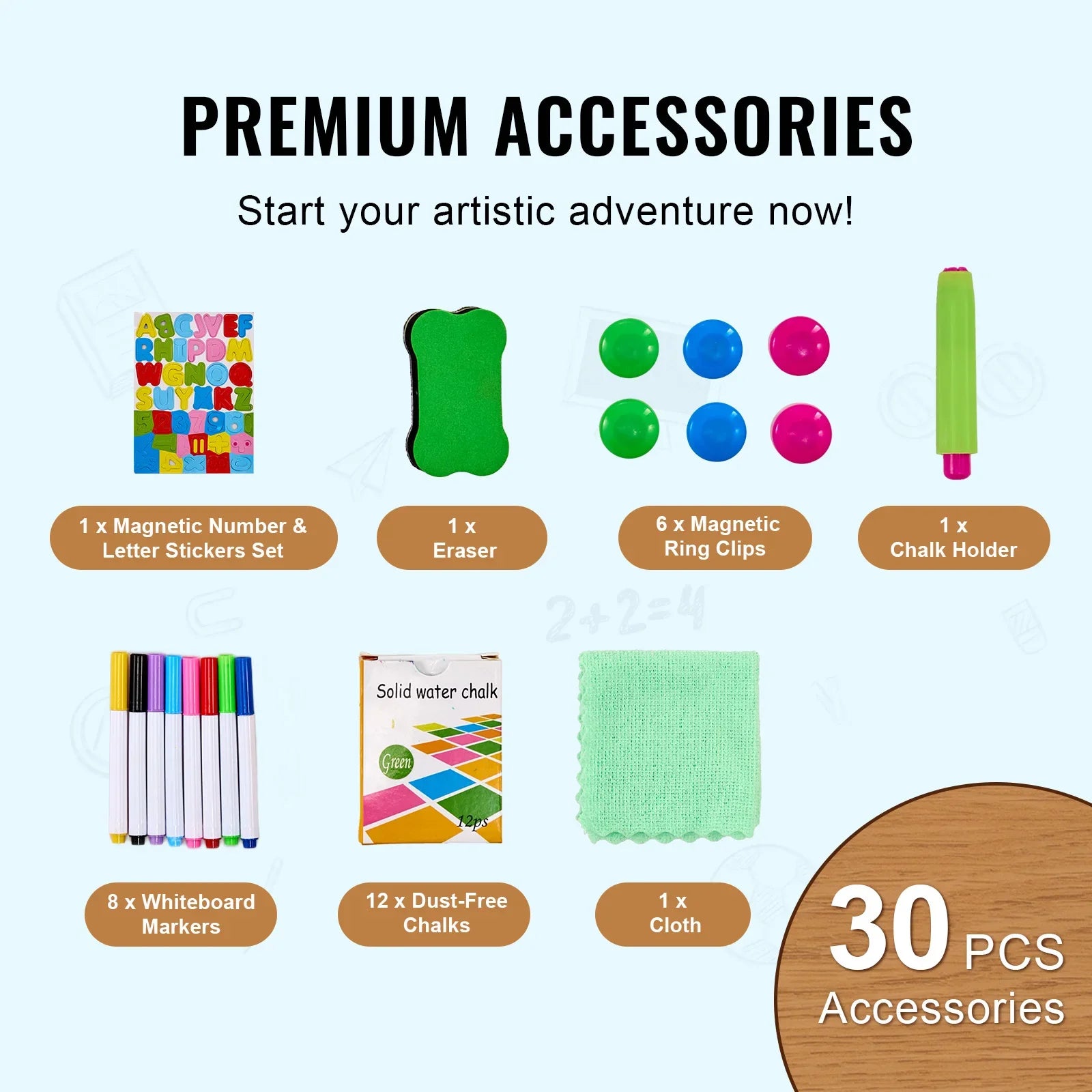 Magnetic Drawing Board Easel – Educational Art Toy for Kids