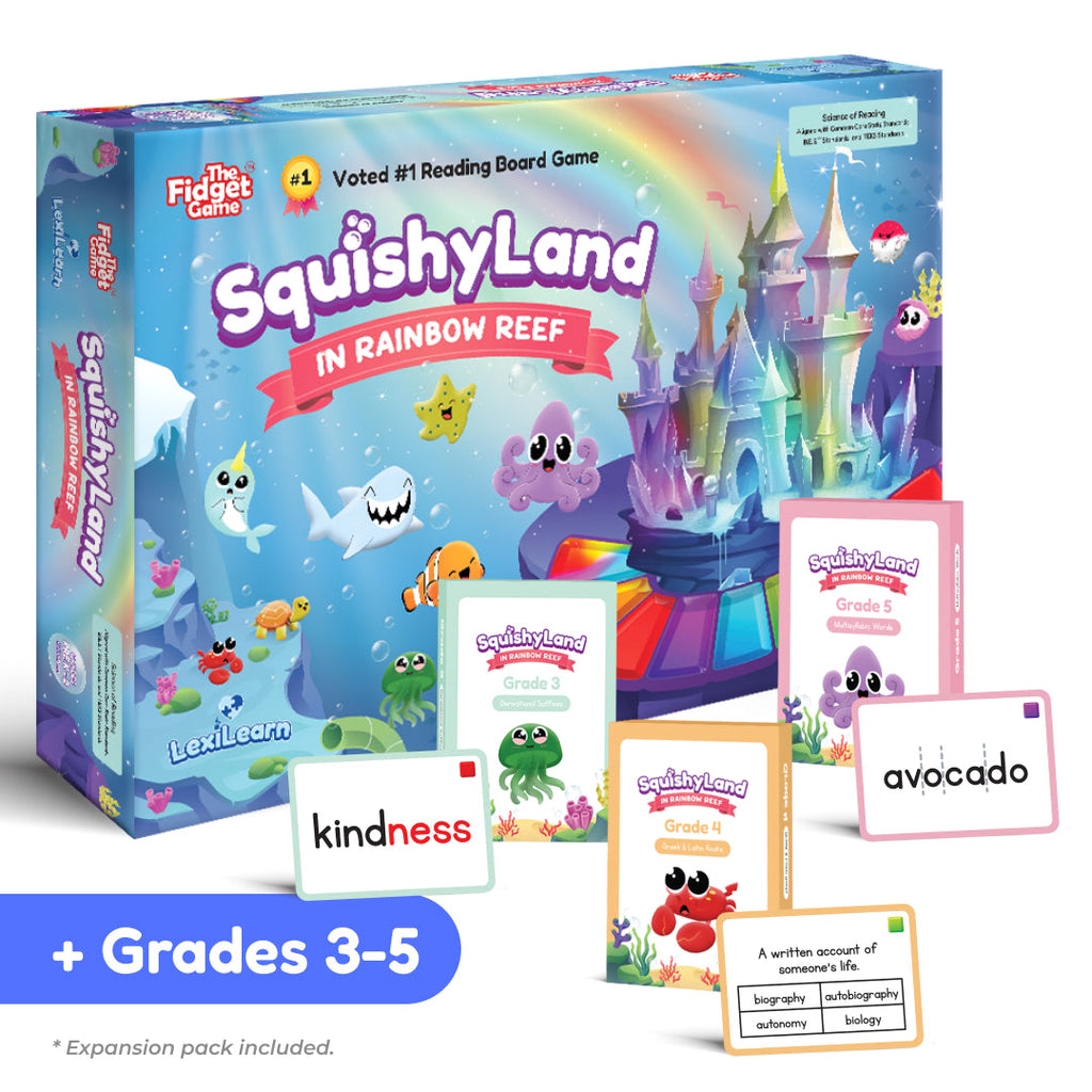 Squishyland squishy character care guide showing squishies are washable, magic never fades, and kid-friendly